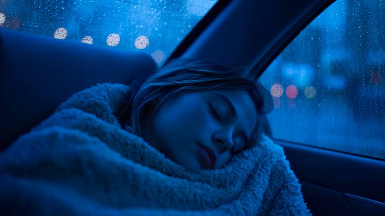 Cure Chronic Insomnia with Heavy Rain & Deep Thunder Pouring on Car During a Midnight Storm