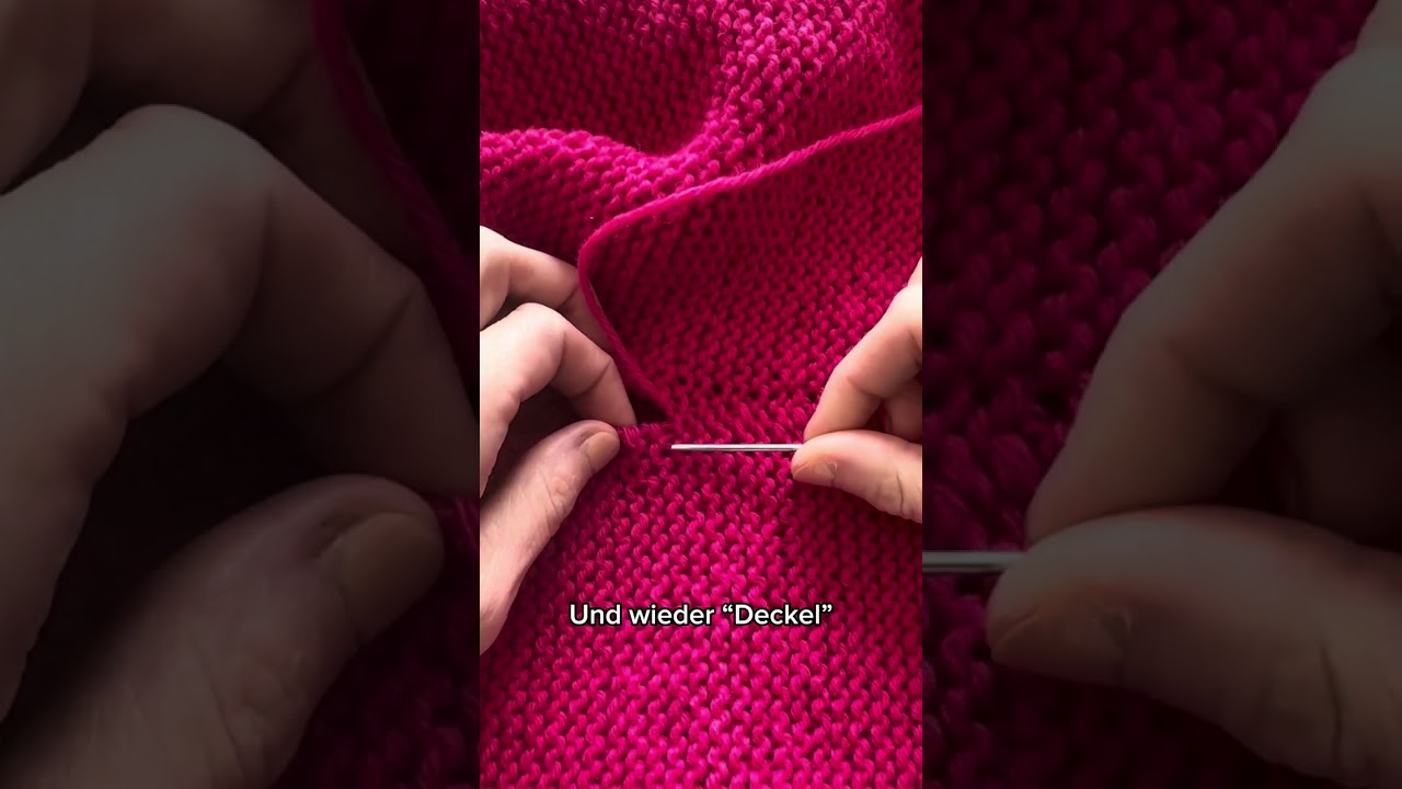 Knitting Tutorial: Kraus rechts zusammennähen | Seaming garter stitch