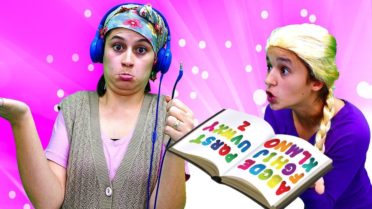 Komik video. Rus torun Darya Reyhan ablaya ingilizce öğretiyor!
