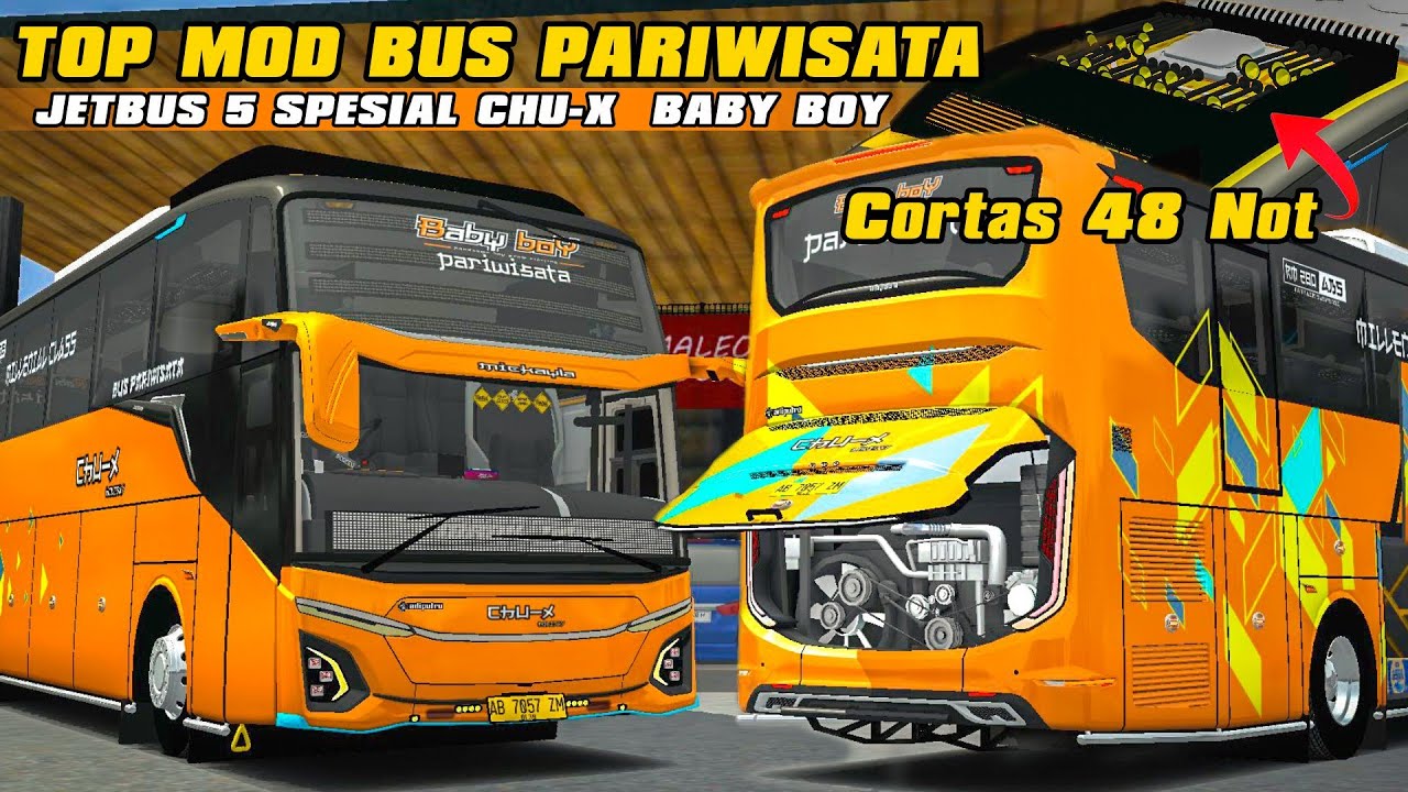 WAW😱MIRIP UNIT ASLINYA😍RILIS MOD JETBUS 5 SPESIAL CHU-X BABY BOY BY ALSTER SERIES || BUSSID V4.4.1