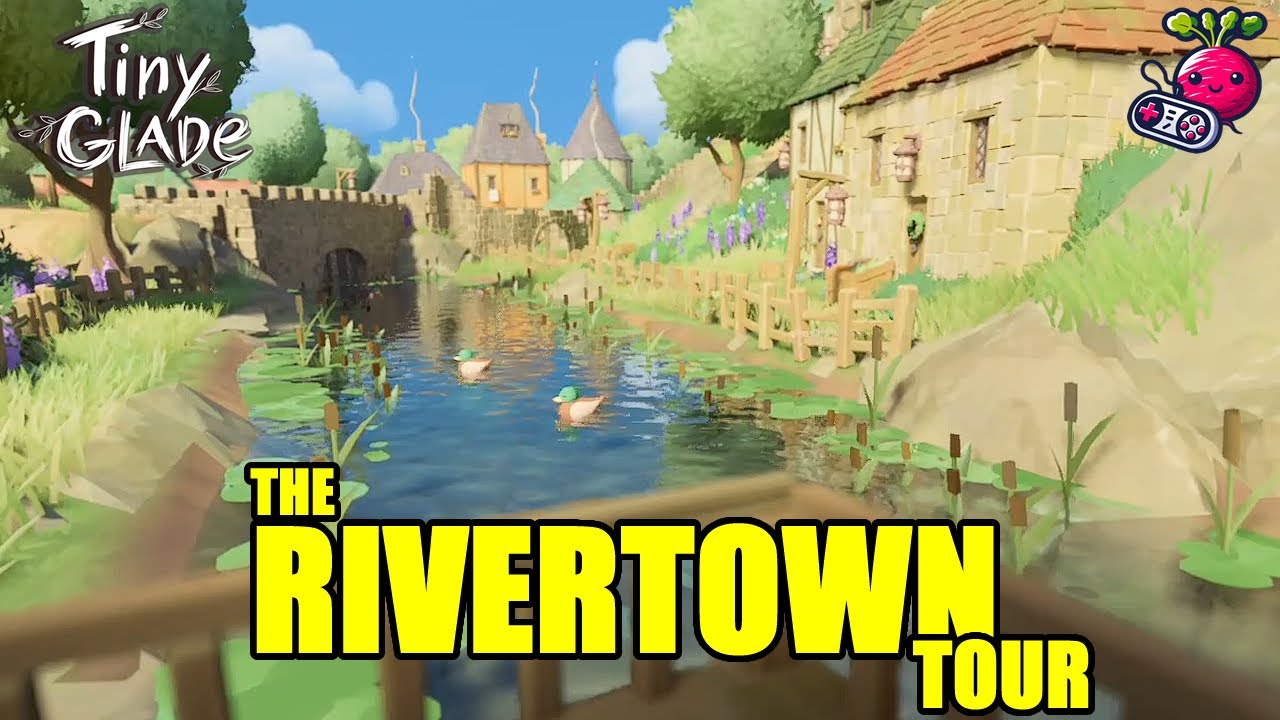 The RiverTown Tour || Tiny Glade Build #tinyglade