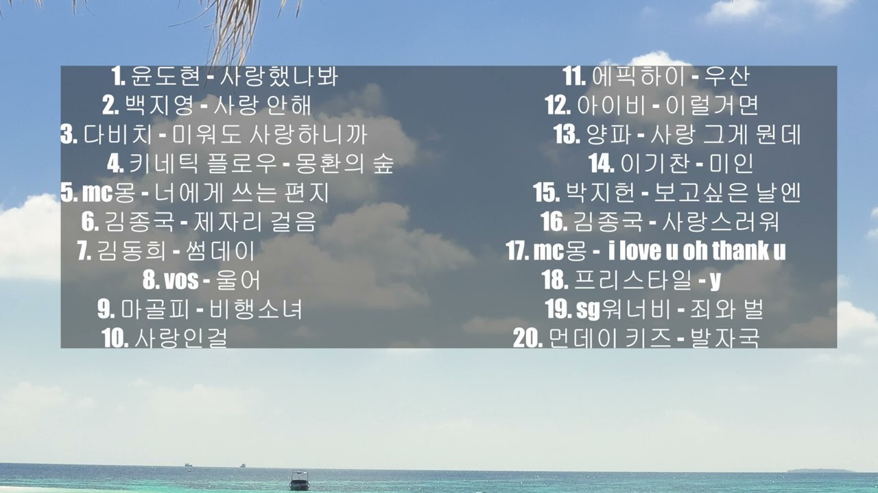 play list] cyworld(쵸재깅) 감성노래 추억팔이 90년생 (1탄)(A song from the past. Cyworld)