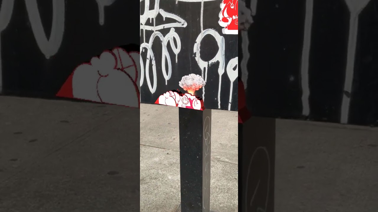 #KOAR  -- KINGS OF AR  -- #augmentedrealitygraffiti -- Brooklyn -- #KINGSOFAR   -- 1 #g