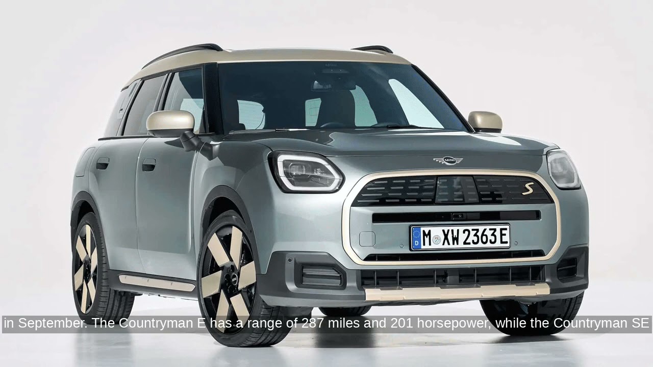 2024 Mini Countryman EV Unveiled - Up to 287 Miles WLTP Range