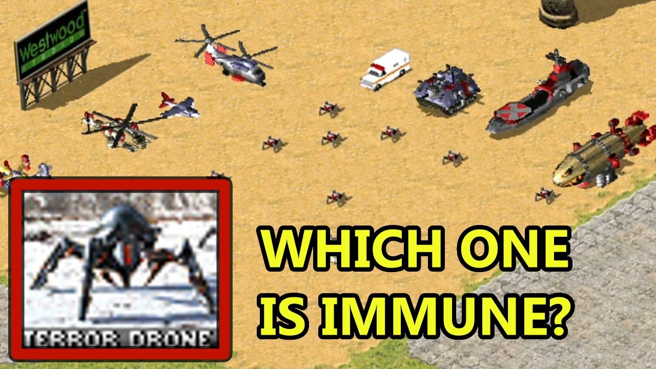 Terror Drone vs Unusual Targets - Red Alert 2
