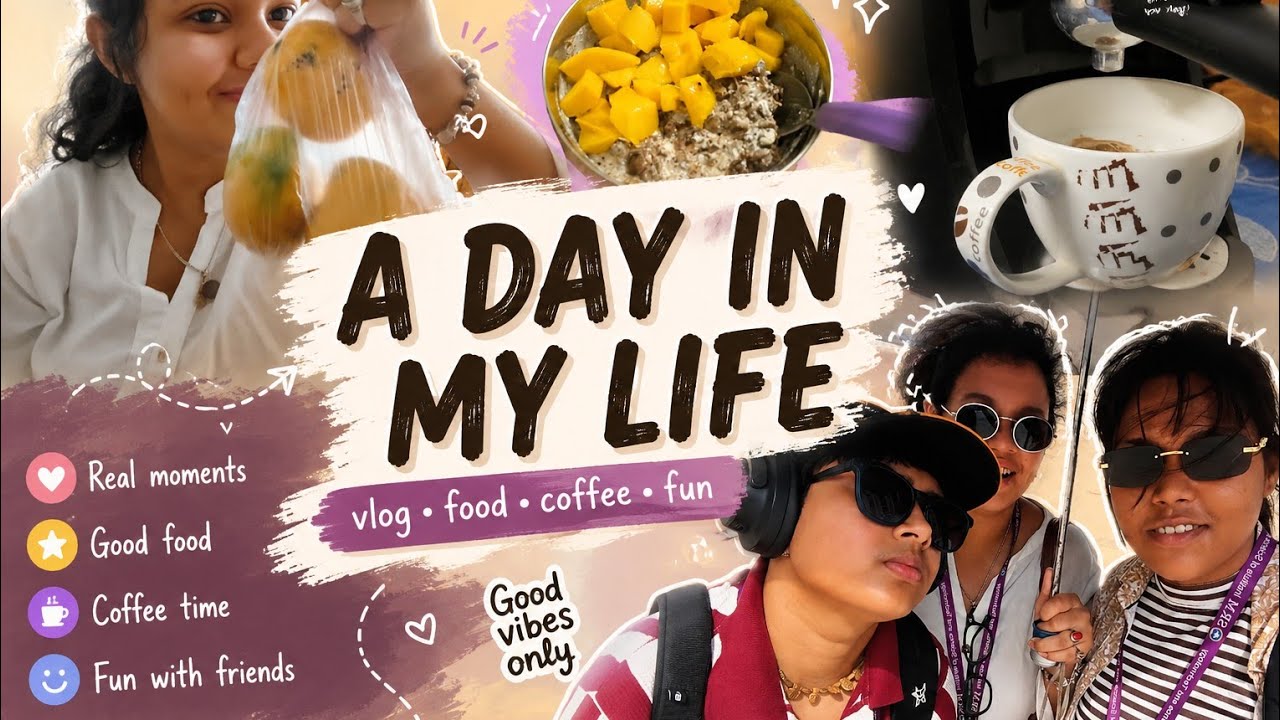 ☕Fun Day with Friends 🍕 | Coffee, College Classes & Pizza Vlog [ Vlog 18 ]