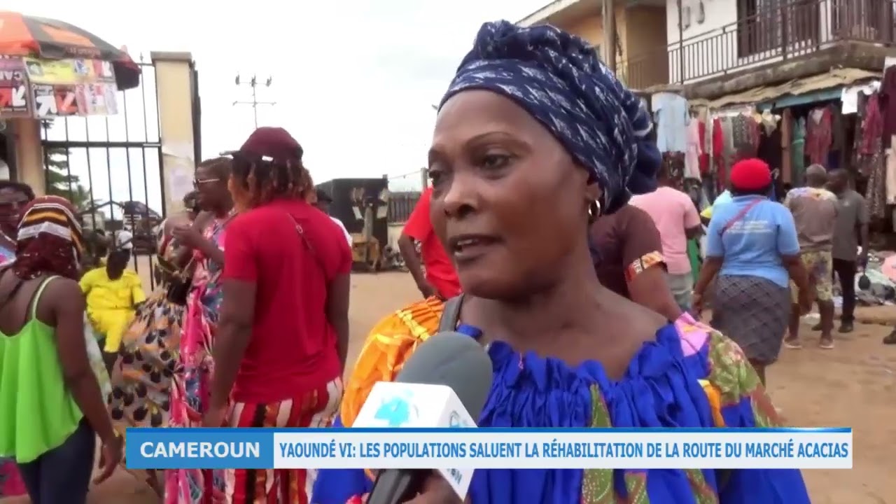 Réhabilitation de la route du marché  Acacia Yaoundé 6