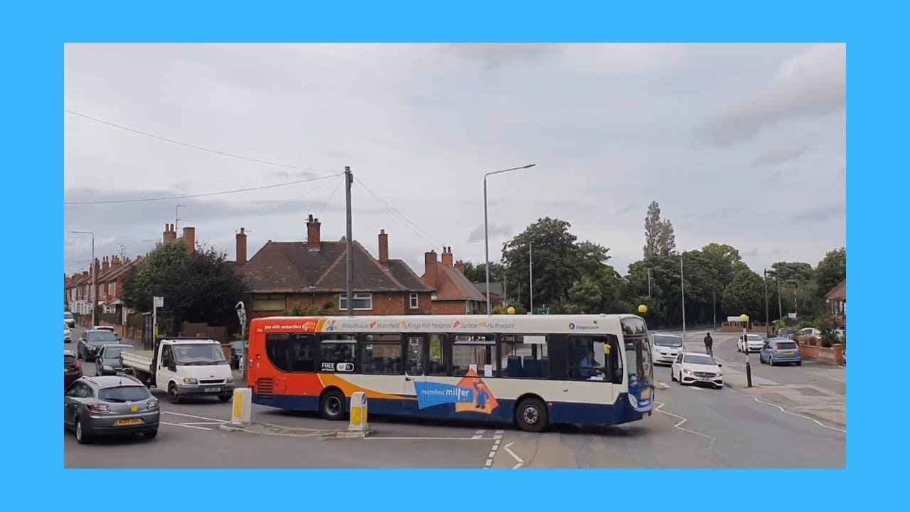 Stagecoach East Midlands 12 Full Route Visual- Mansfield to Shirebrook