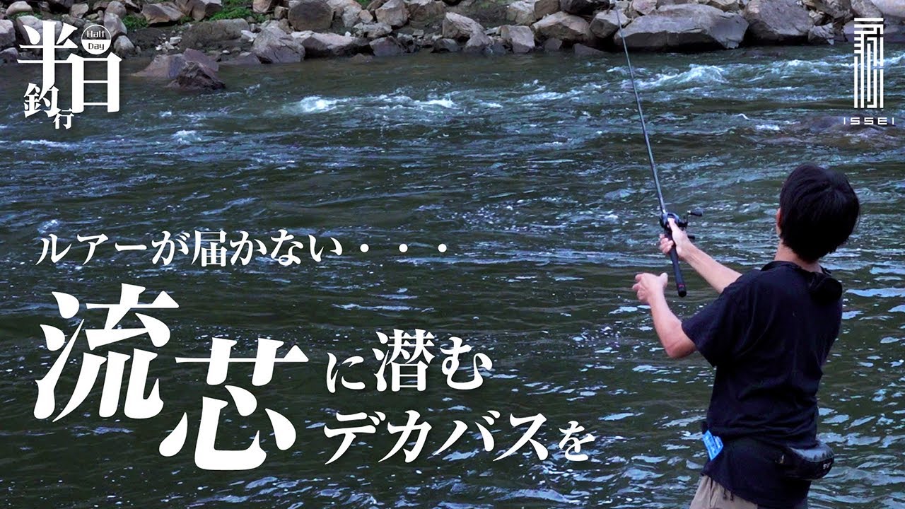 【バス釣り】半日釣行:ルアーがすぐに流されてしまう流芯がターゲット！デカバス直撃のアプローチを探る/高山ダム【赤松健】