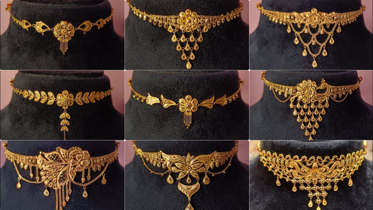 Light Weight Gold Chokar Necklace Design With Weight and Price || gold necklace design pictures 2026