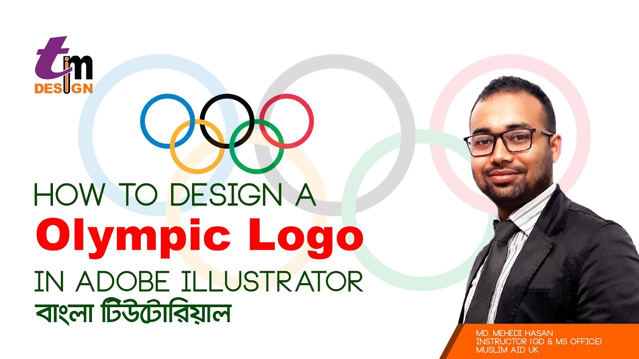 How to Design a Olympic Logo in Adobe Illustrator Bangla Tutorial for beginner