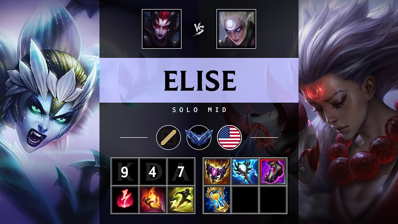 Elise Mid vs Diana - NA Diamond Patch 25.12