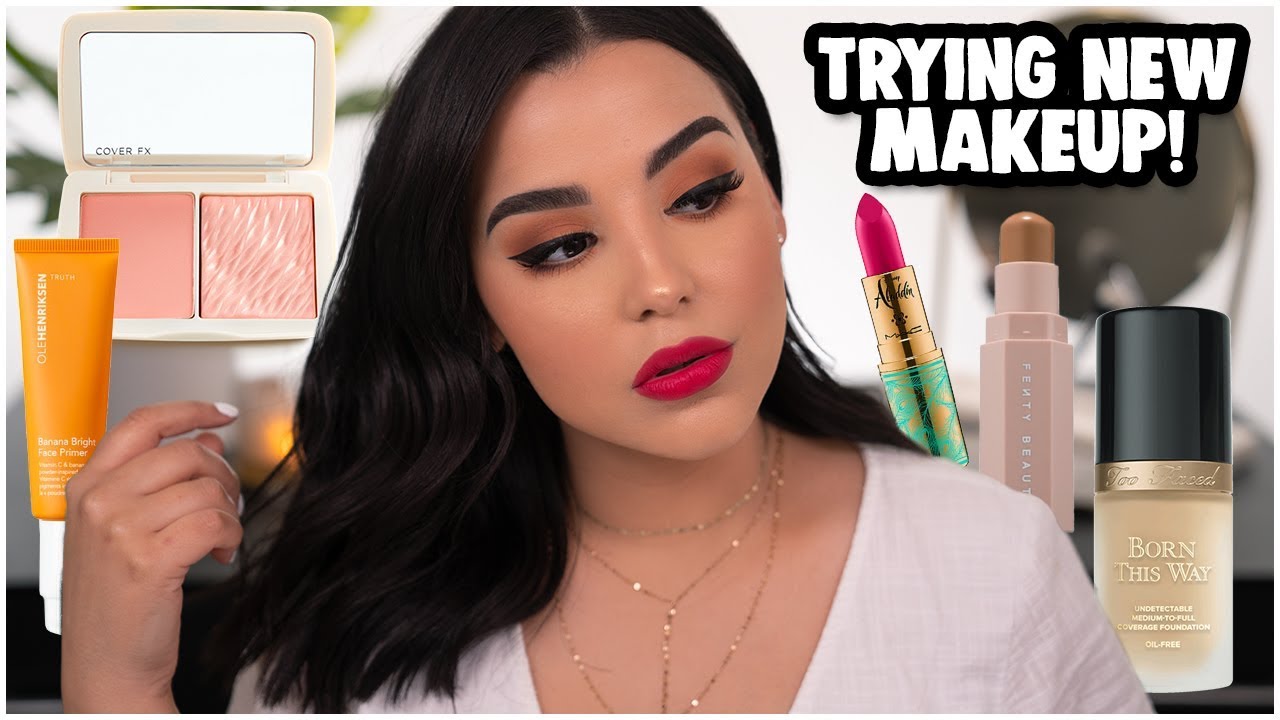 FIRST IMPRESSIONS MAKEUP TUTORIAL: TRYING NEW MAKEUP PRODUCTS 2019! | MakeupByAmarie