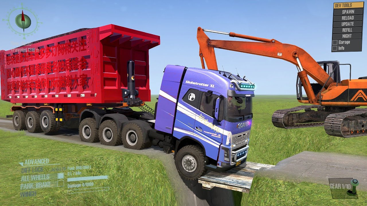 Spintires：MudRunner Dump Truck Gameplay Ep34 #spintires #mudrunner #simulation  #gaming