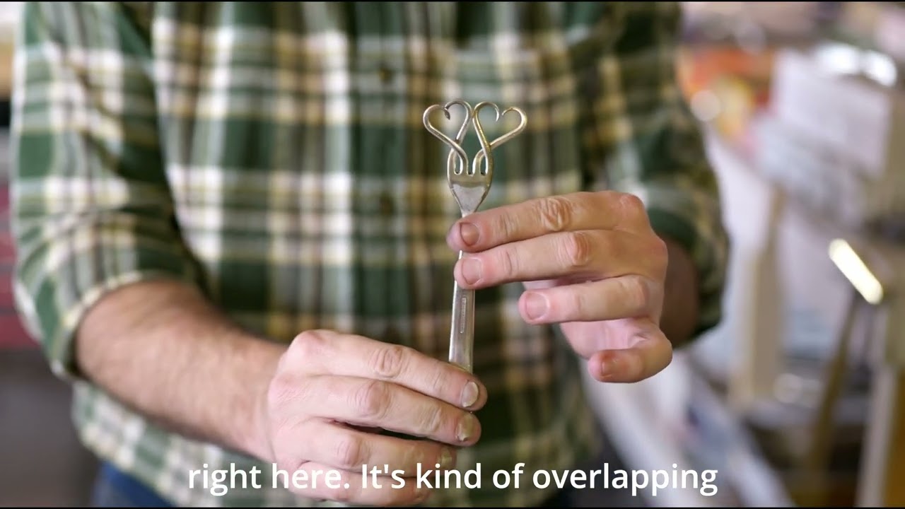 How to make two Fork Heart necklace’s.