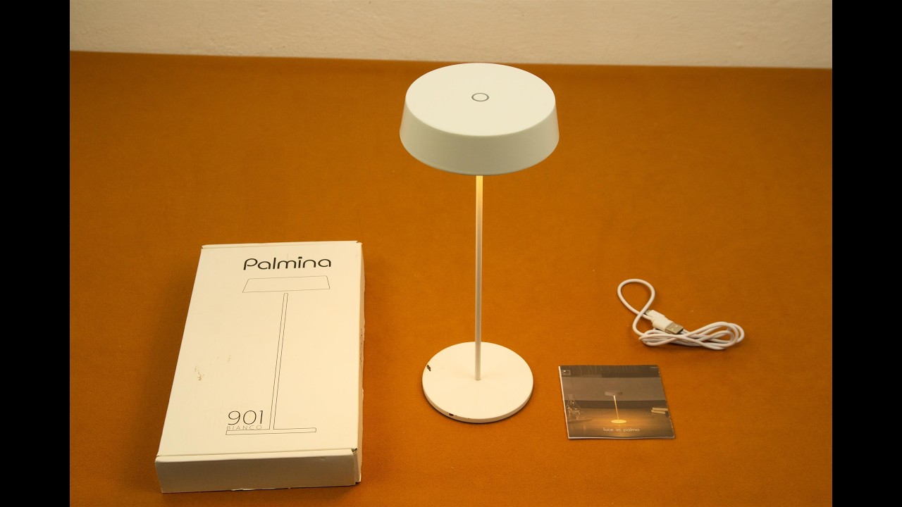 Світлодіодна, акумуляторна, настільна, лампа, Palmina, 901, White, димована, 4400mAh, IP54