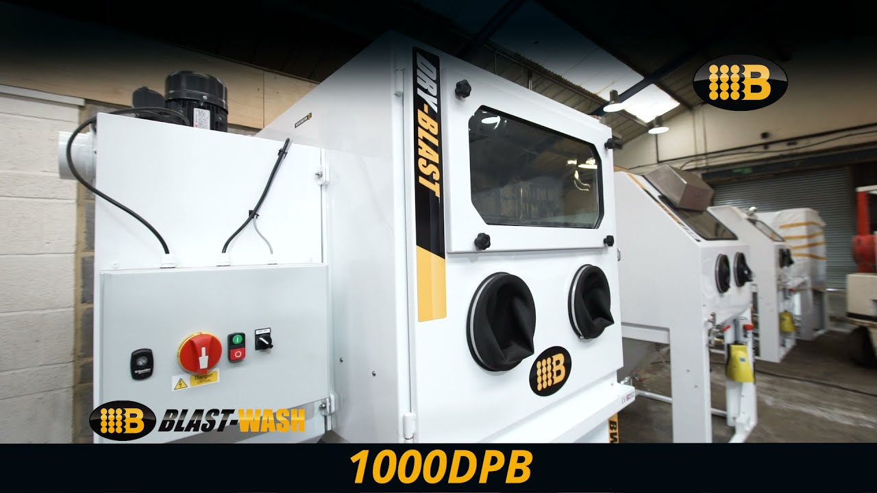 Blast Wash UK Dry Blast Pressure Cabinet BW1000DBP Full Demonstration Video