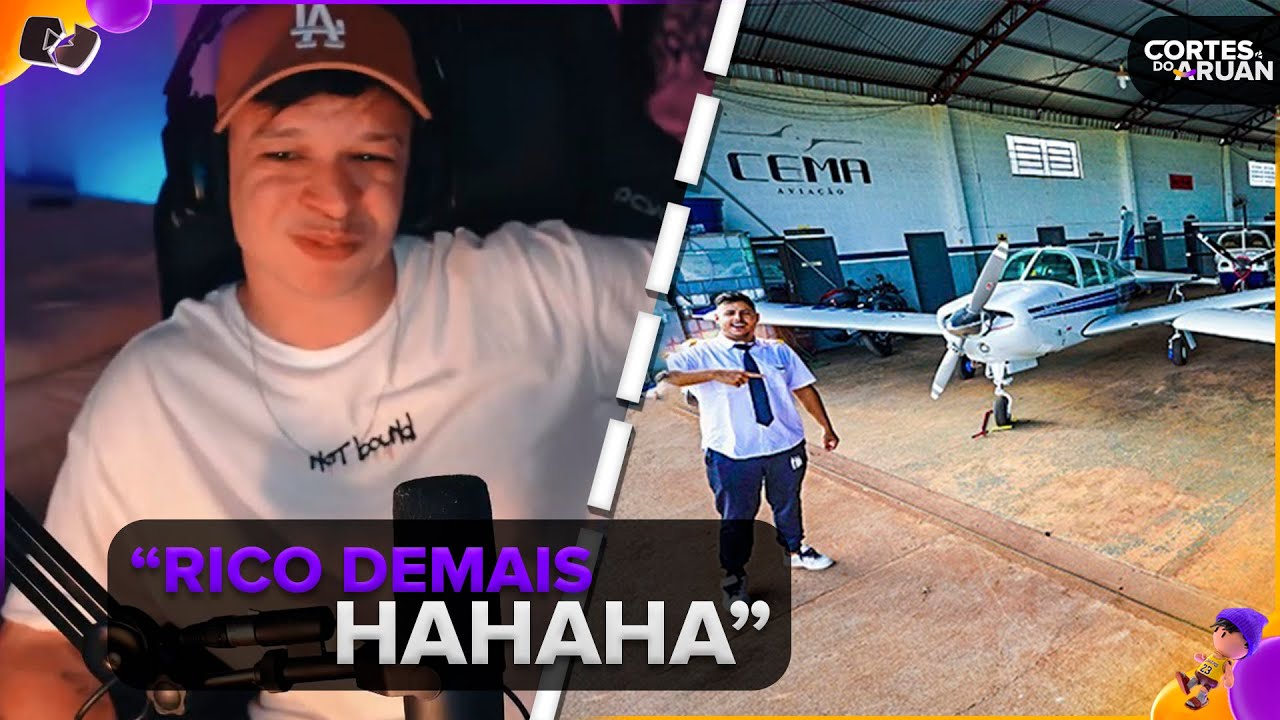 ARUAN REAGE: FUI NA LOJA COMPRAR UM AVIAO PARA MIM 😍 (RENATO GARCIA) - Cortes do Aruan