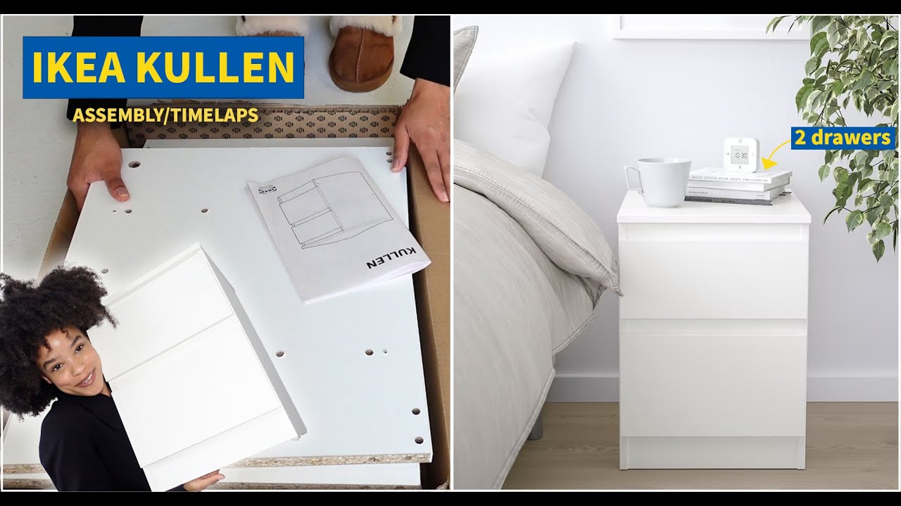 IKEA KULLEN ASSEMBLY WITH 2 DRAWERS EASY STEP BY STEP (SO CHEAP)