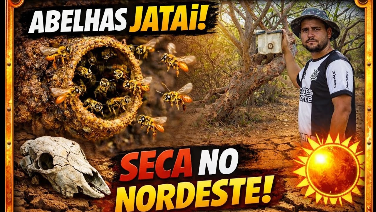 Criação de abelhas Jataí em meio à seca no Nordeste