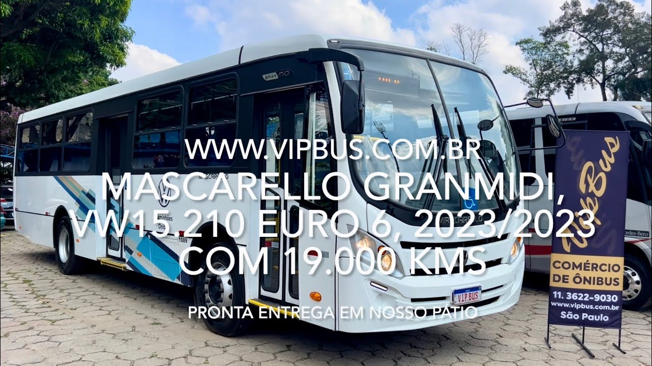 Mascarello, VW15.210 Euro 6, 2023/2023, carro de demonstração VW. R$570.000,00. Vip Bus