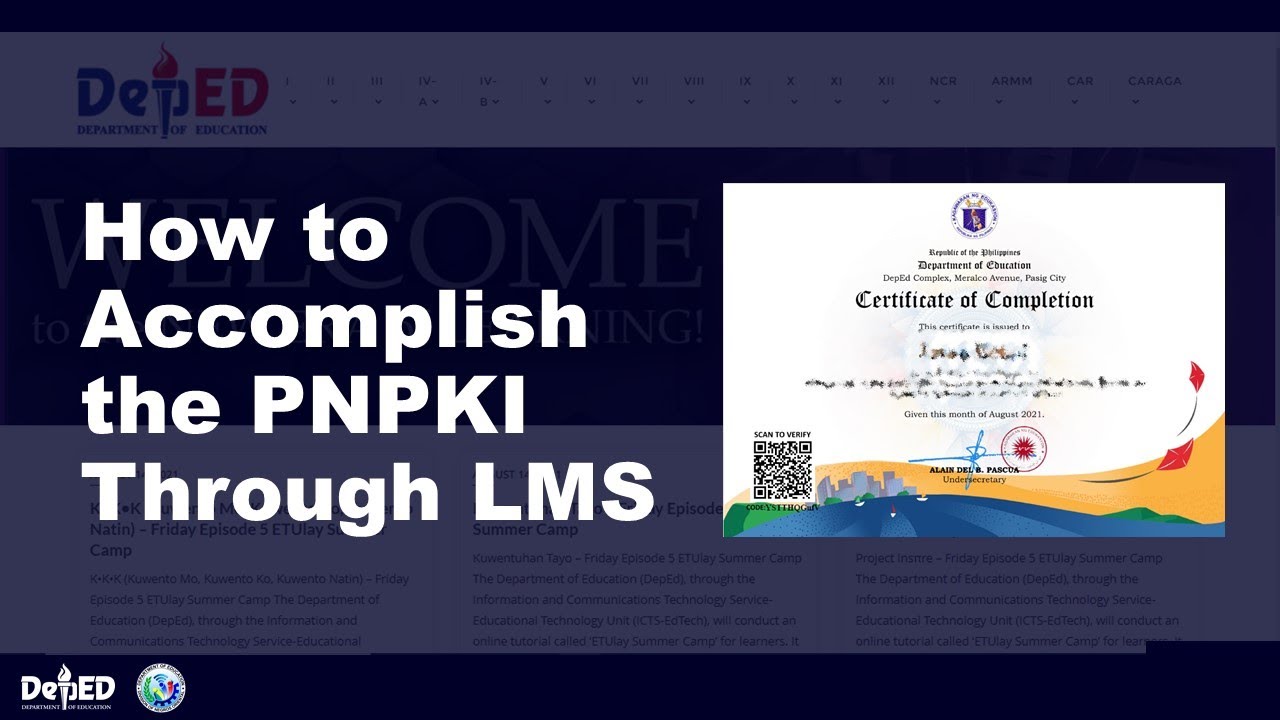 How to Accomplish the PNPKI Course Through LMS (Explained the Steps Thoroughly)
