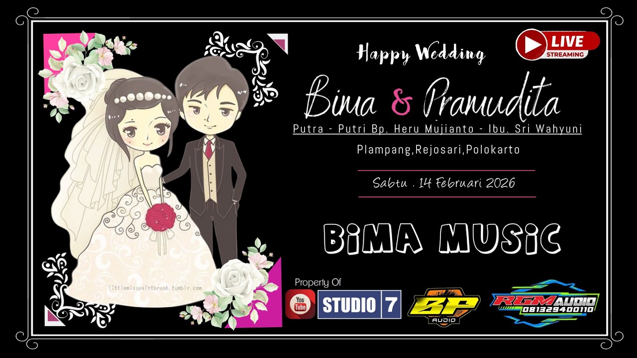 🌏Wedding BIMA & PRAMUDITA //  BIMA Music ‼️ RGM Audio // Plampang. 14 Feb 2026