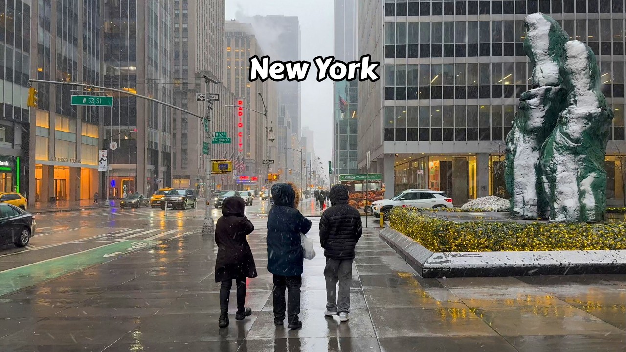 Winter Walk In New York City Manhattan Travel Video