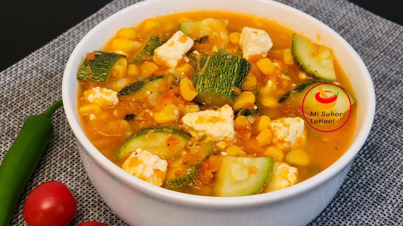 SOPA DE CALABACITAS CON QUESO! 🍲COMIDA MUY ECONOMICA Y SALUDABLE, mi sabor latino.