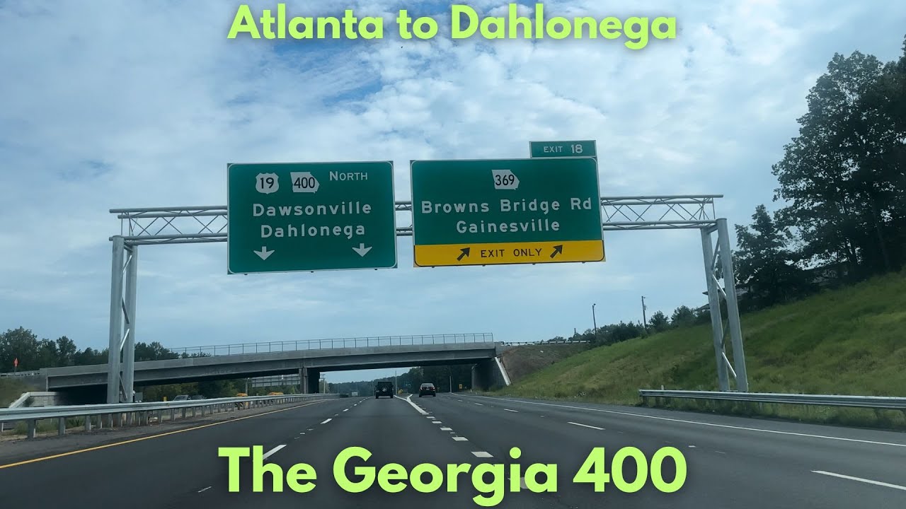 Georgia 400 North: Buckhead to Dahlonega EVERY MILE [4K]