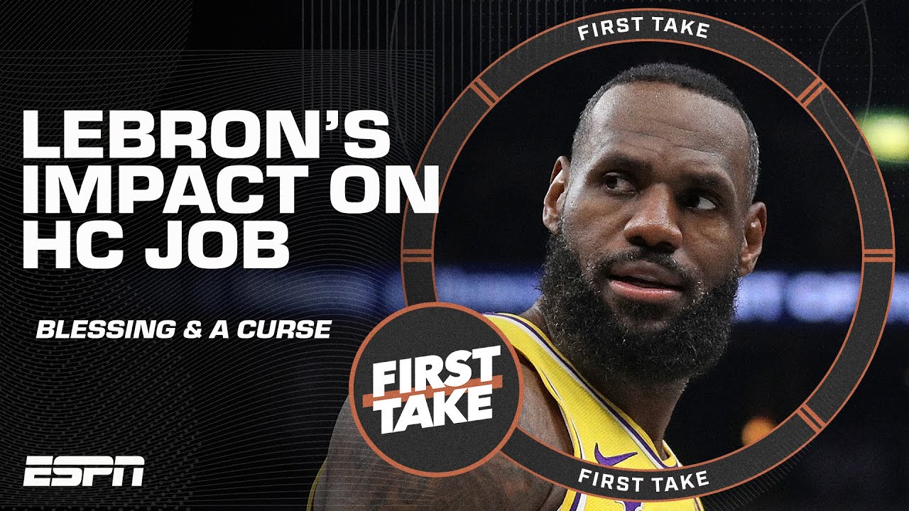 BLESSING & A CURSE 👀 Does LeBron make the Lakers' HC job MORE OR LESS enticing? 🤨 | First Take