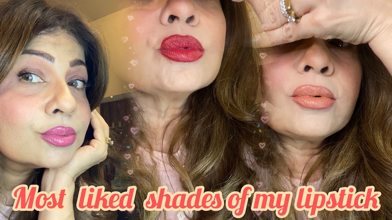 How i apply lipstic and most asked shades of my lip colour