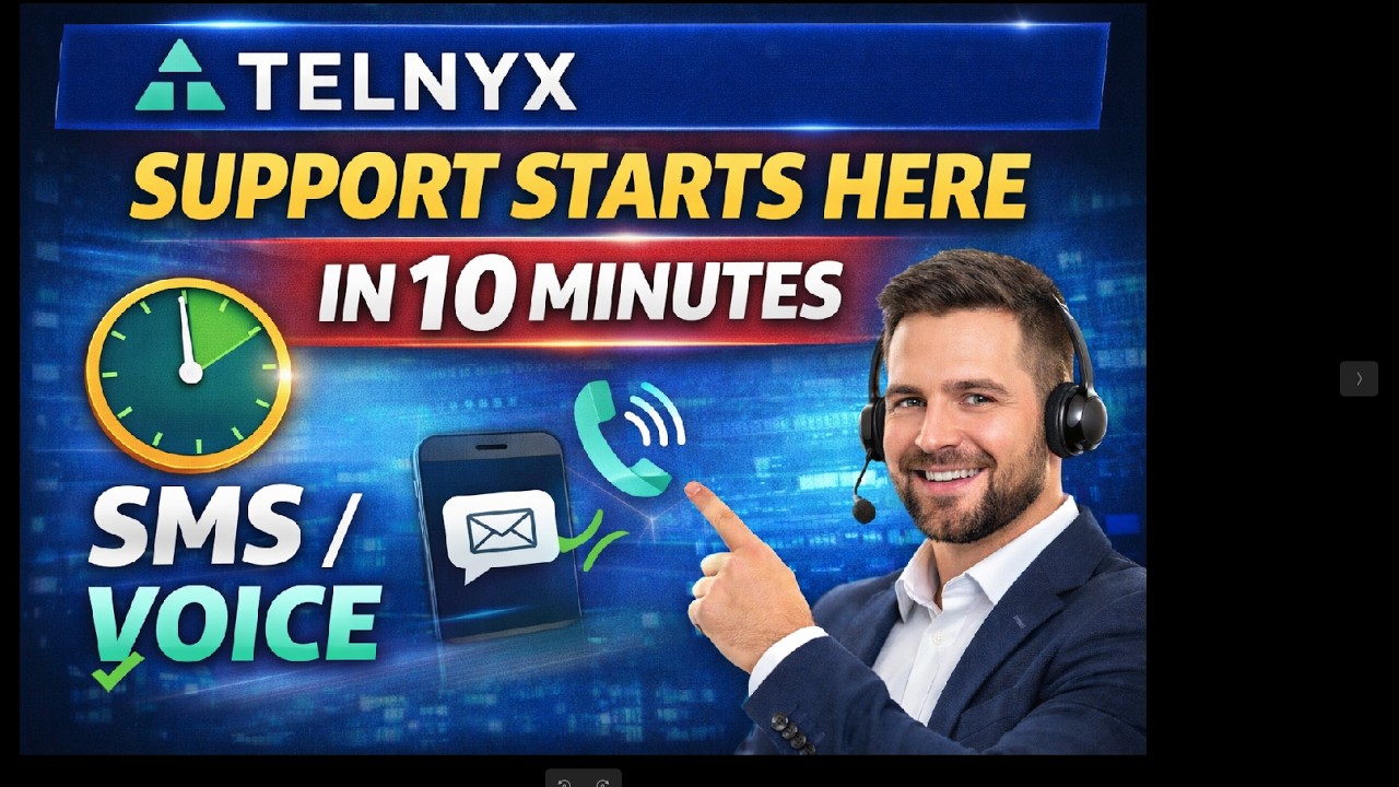Telnyx Support Starts Here in 10 Minutes for SMS / VOICE