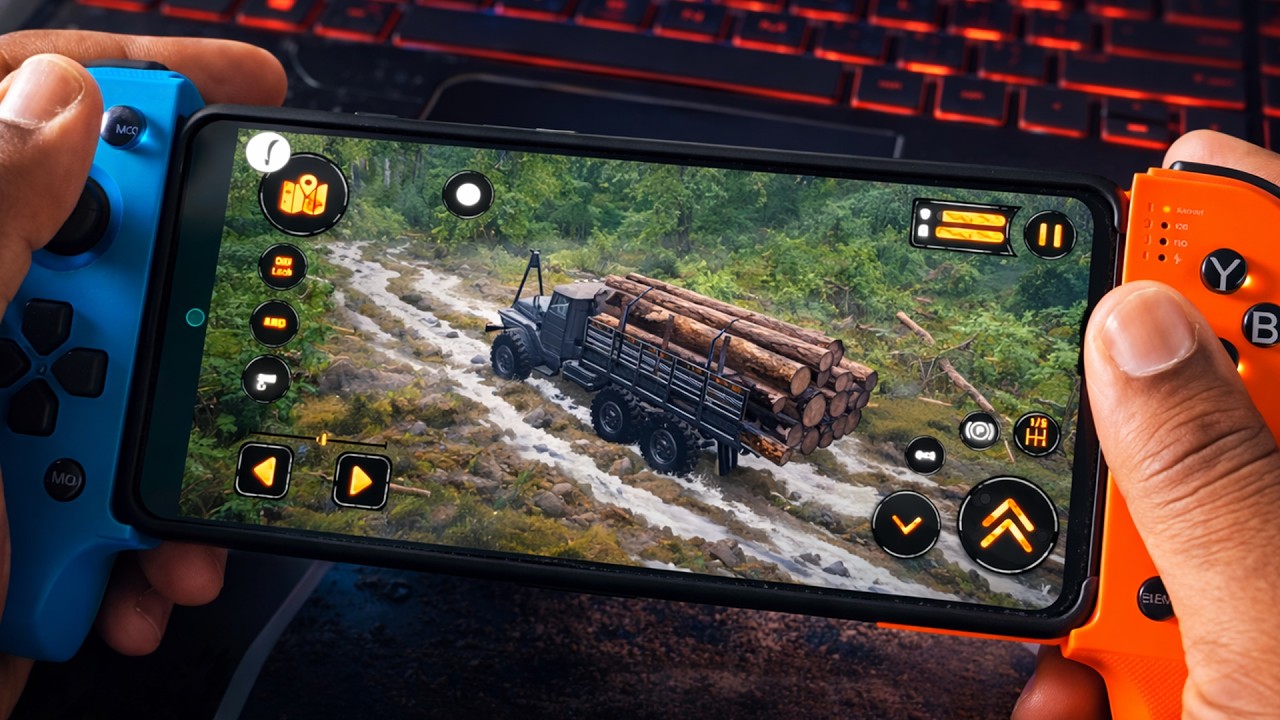 MudRunner Mobile Gameplay on Samsung A51 with Bluetooth Controller