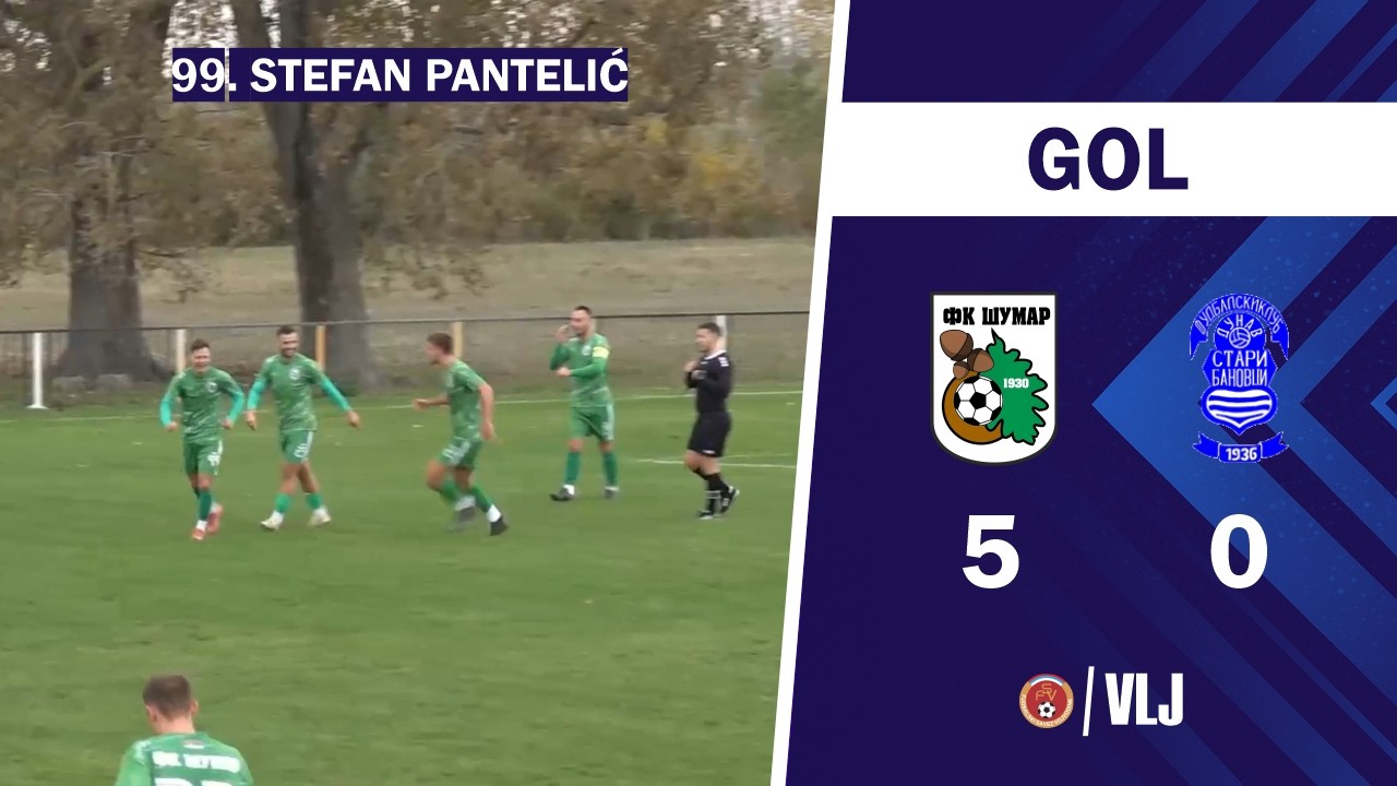 GOL: Stefan Pantelic | 24' SUMAR | Sumar-Dunav 5:0