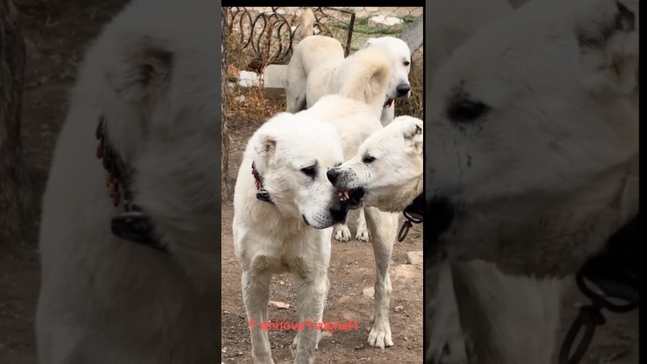 Alabai dog in full aggression #dog #cute #alabaidog #funny #animals #kangal #funnypuppy #cutealert