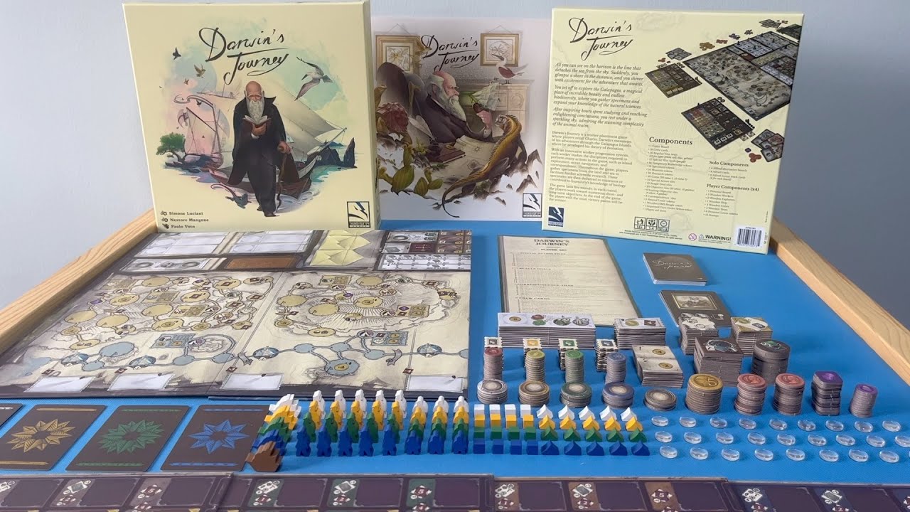 Darwin's Journey (2023) Board Game (Silent Unboxing)