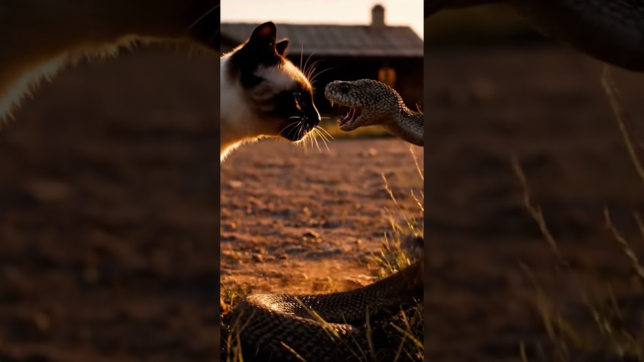 Cat vs Snake Life-or-Death Moment