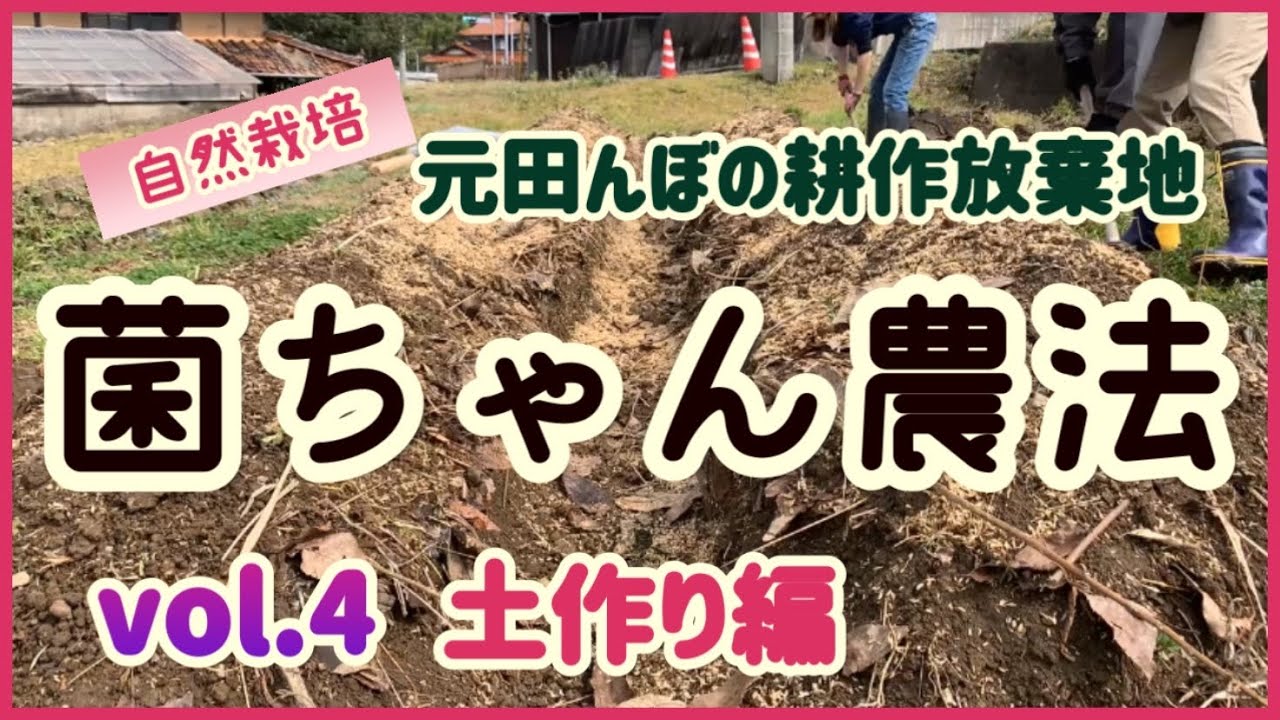【菌ちゃん農法】元田んぼから畑へ開墾するvol.4「土作り＆溝掘り」