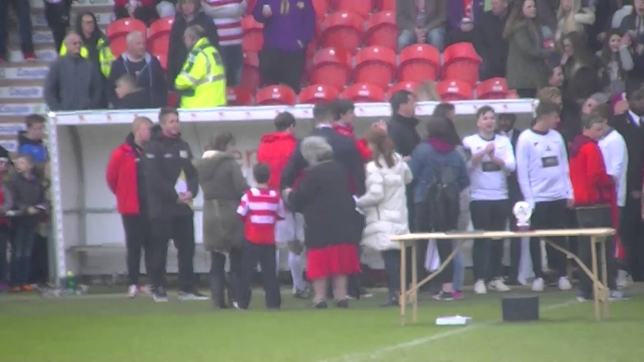 Louis Tomlinson Doncaster Football Match with Liam Payne 19/04/15 #10