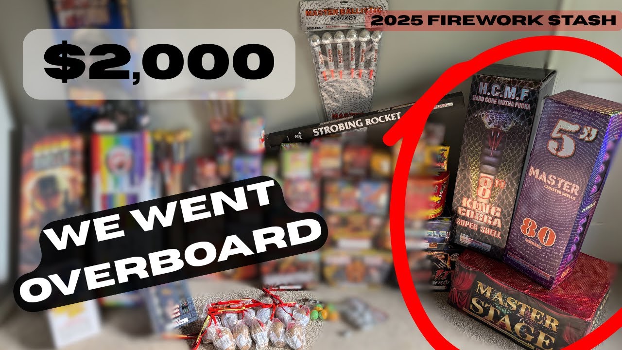 Firework Stash 4th of July 2025 | The best stash on YouTube | Fish n' Fireworks