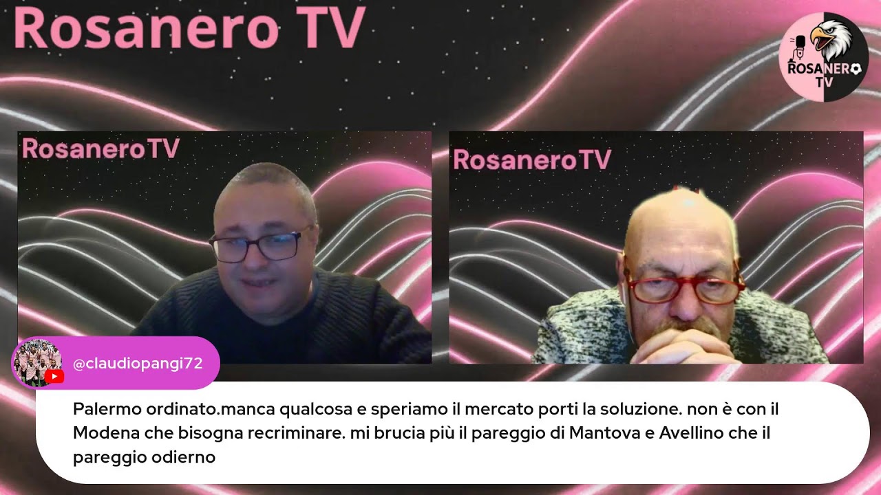 Modena-Palermo, il postpartita di Rosanero TV: mandate i vostri messaggi!