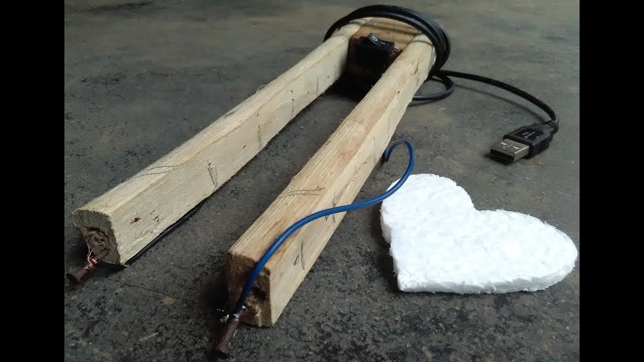 how to make a foam and thermocol cutter easy at home