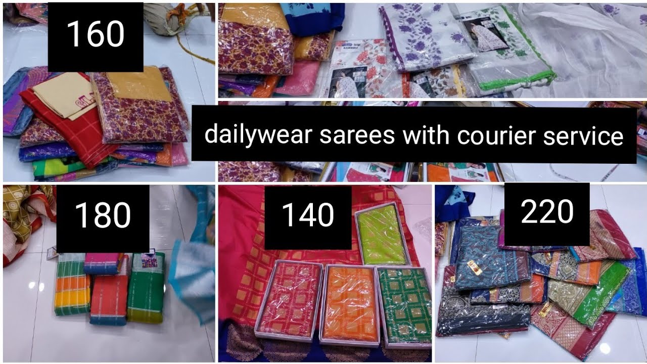 Hyderabad Madina dailywear Sarees @140 with courier service