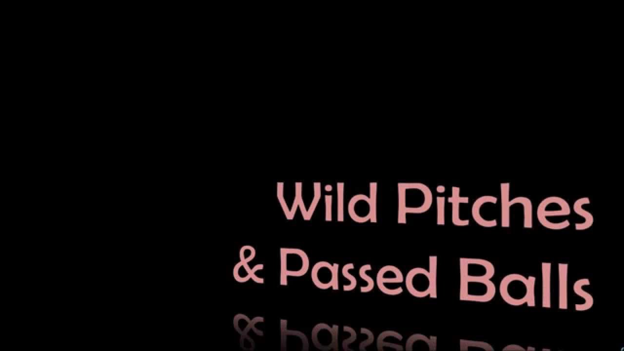 Intro to Baseball: Wild Pitches and Passed Balls