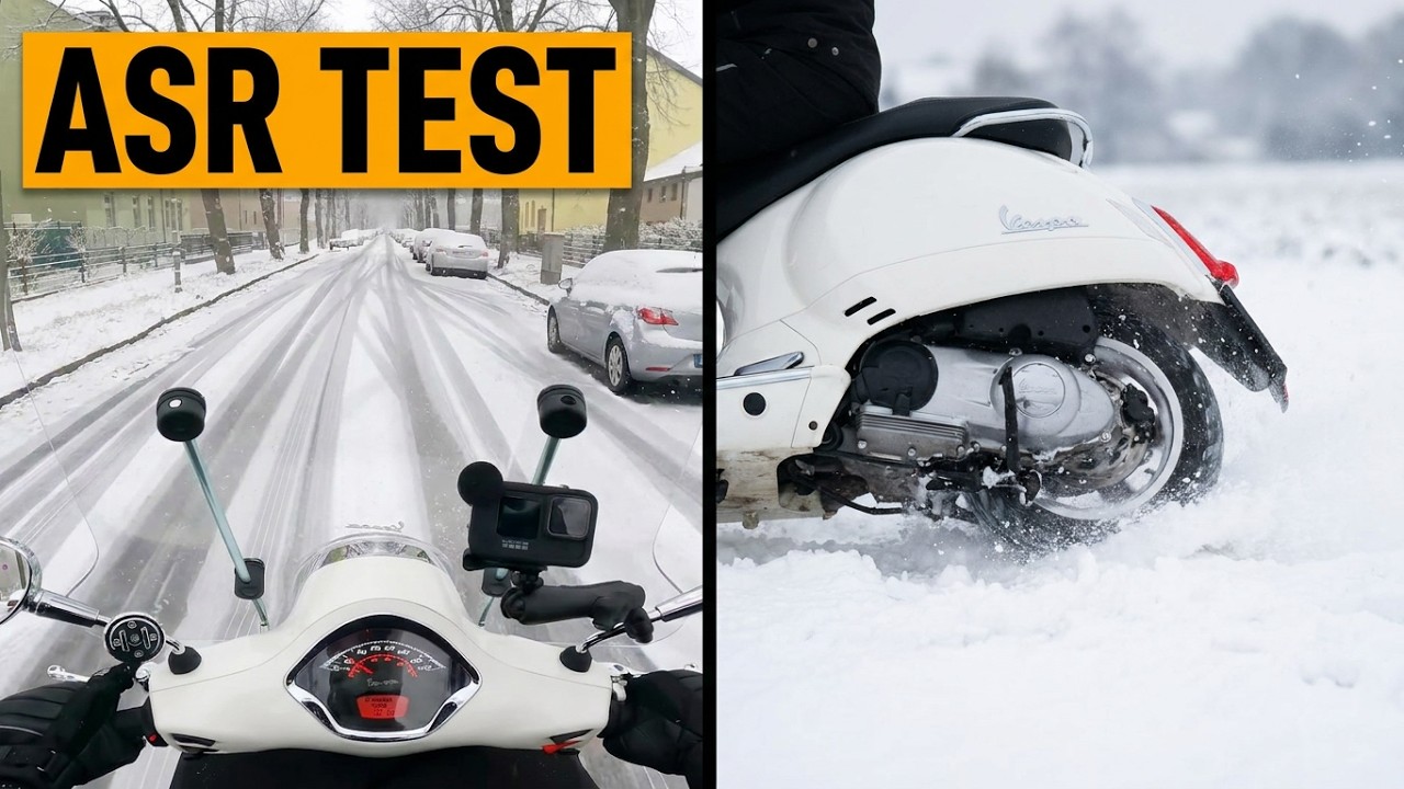 Управлять Vespa по снегу опасно?