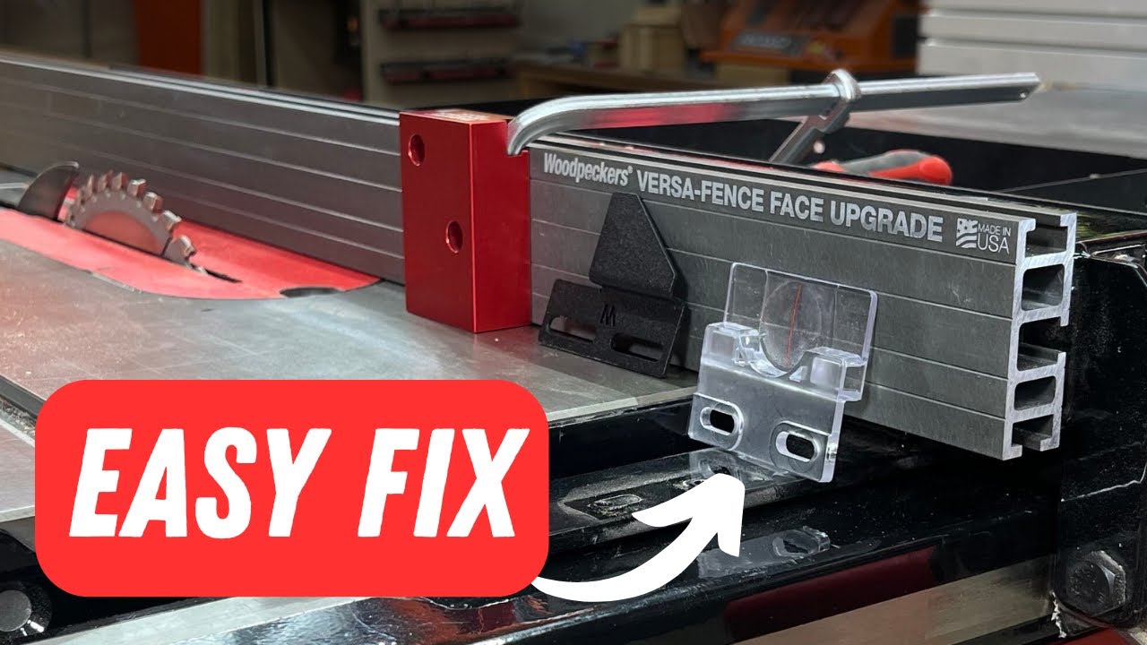 This SawStop Fence Upgrade Requires One Minor Fix l Woodpeckers Versa-Fence Face Upgrade