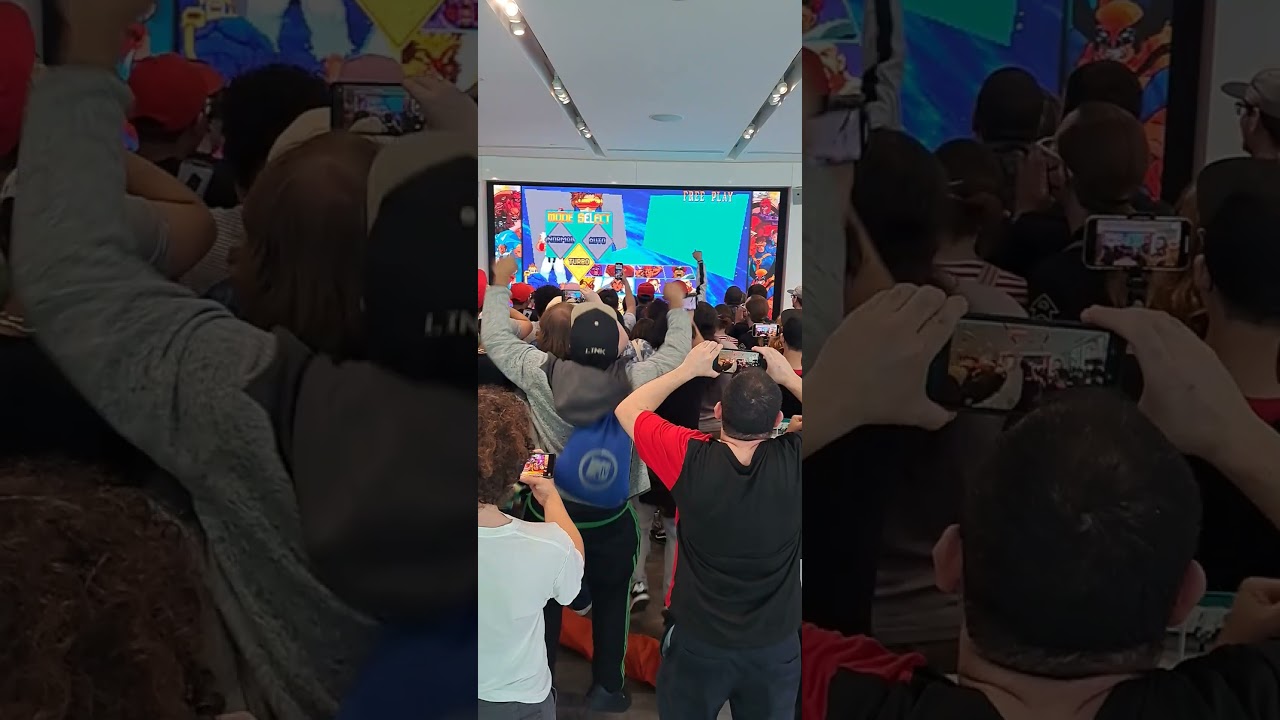 Marvel vs. Capcom Fighting Collection Reveal Live Reactions at Nintendo NY #shorts