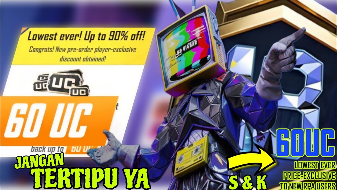 PRE ORDER RP HANYA 60 UC⁉️🙀 BENER SIH TAPI SYARAT DAN KETENTUAN BERLAKU YA GUYS‼️😁 DENGERIN DULU‼️🤭