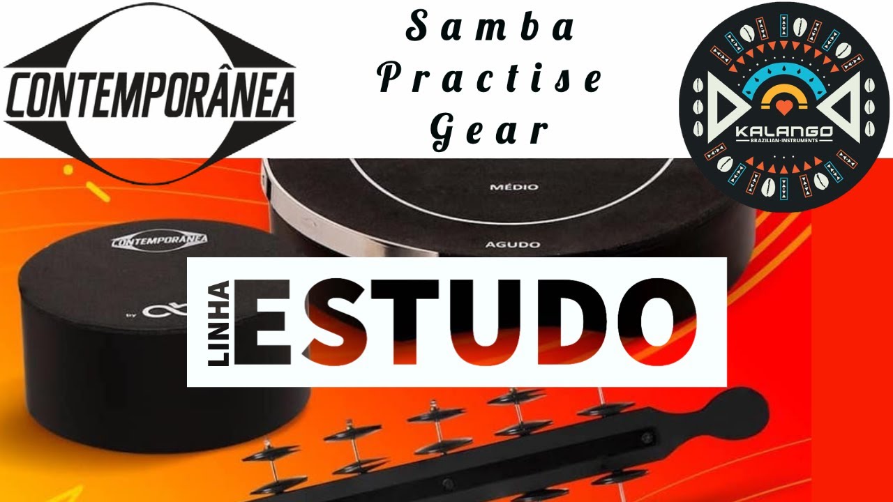 Samba exercise pad for caixa, repinique, surdo, timbal - Linha Estudo Multi Pad by Contempor&acirc;nea